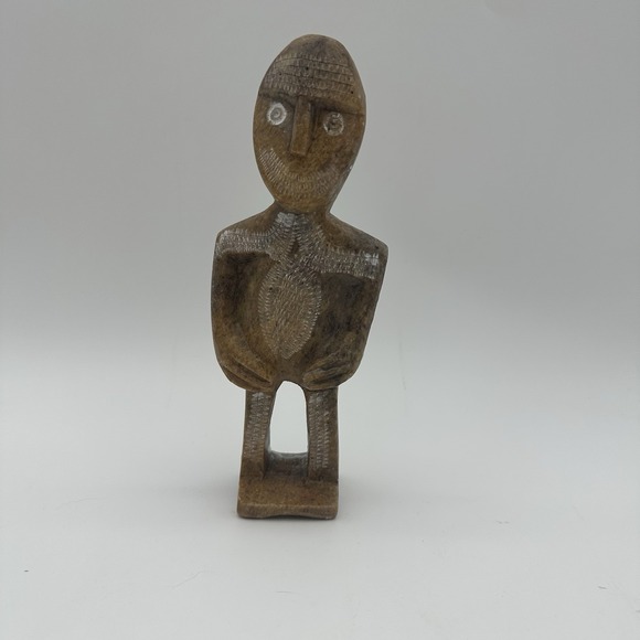 Vintage African Stone Sculpture Anthropomorphic Statue 7.5" - Picture 8 of 8